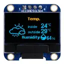 0.96″ OLED Display 128×64 Display Module 4 Pin (WHITE) – I2C – SPI Serial Interface